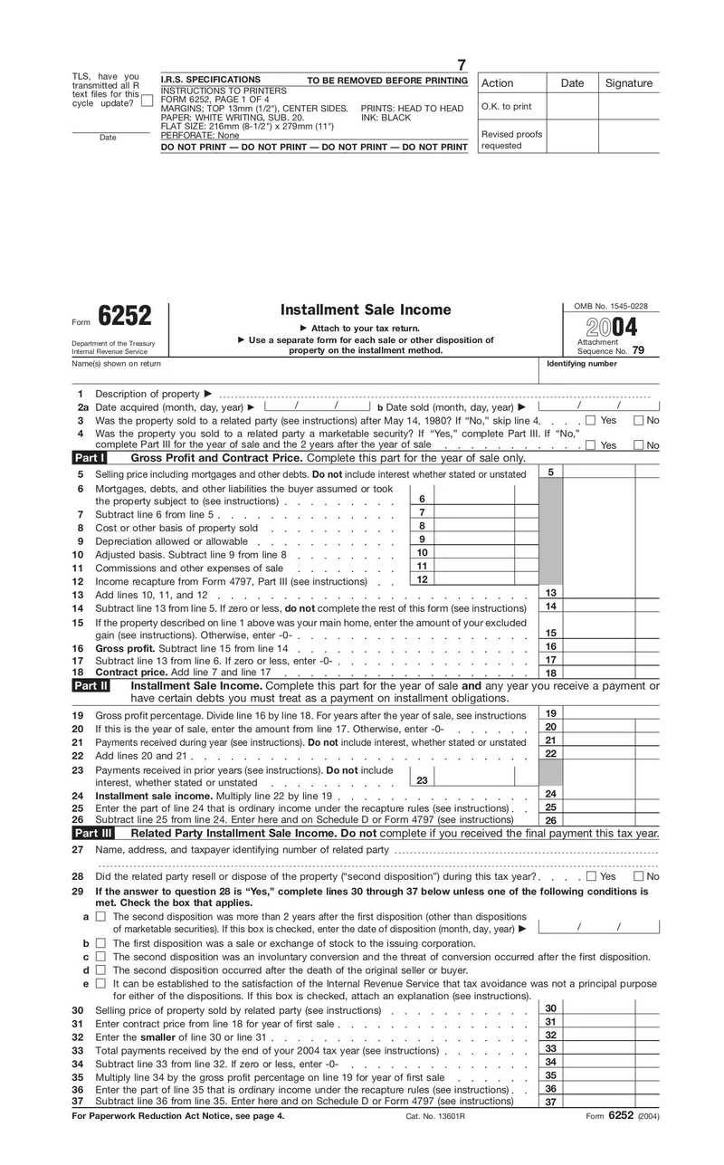 Form 6252 Fill And Sign Online With Lumin