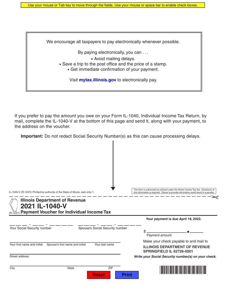 Il 1040 Form To Print