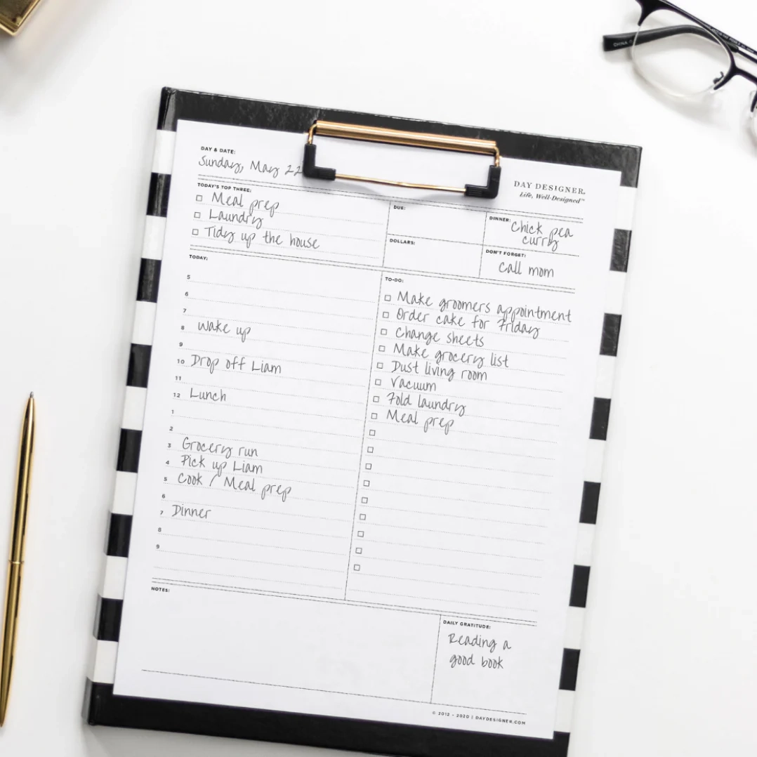 Free Daily Planner Page Printable Day Designer