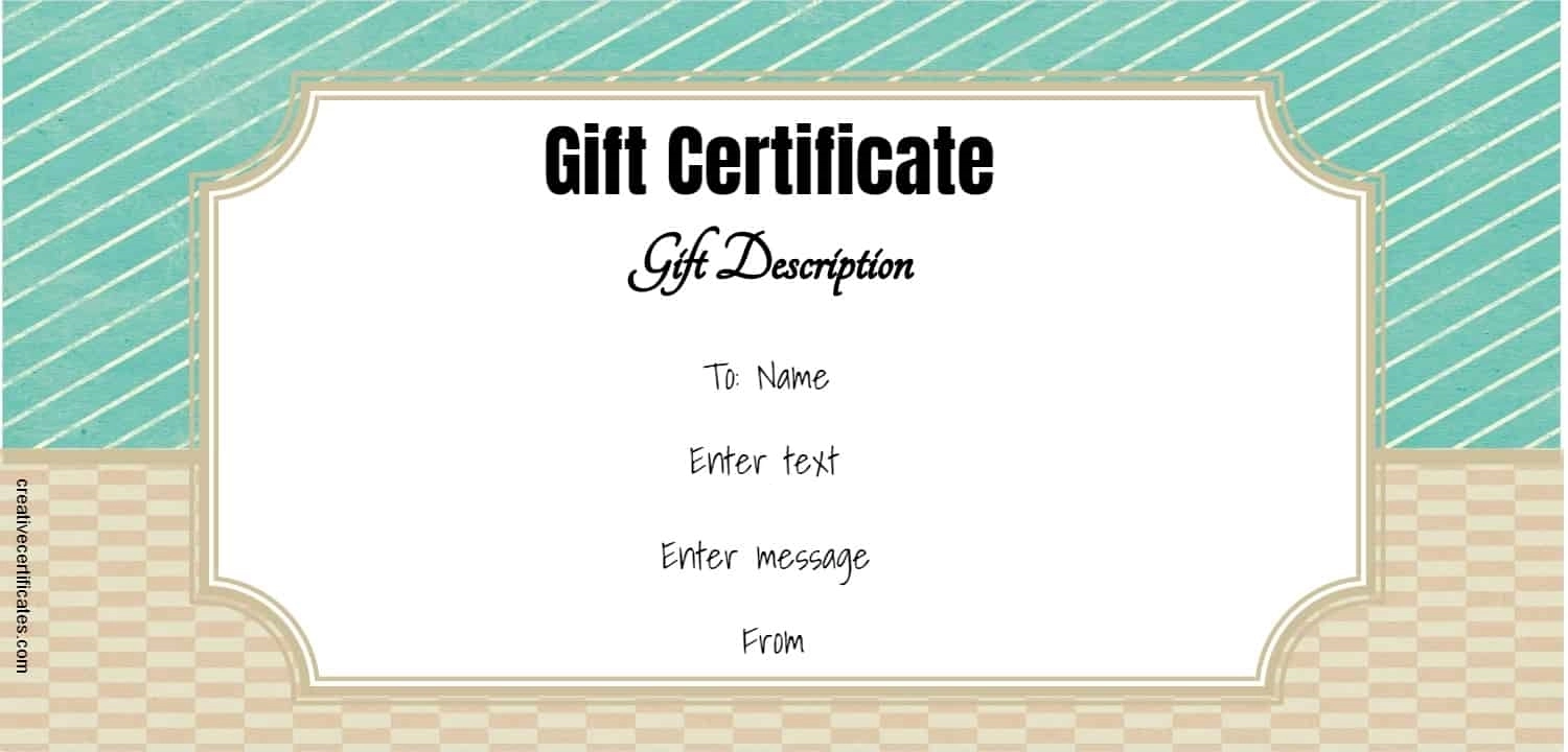 Printable Free Gift Certificate Template