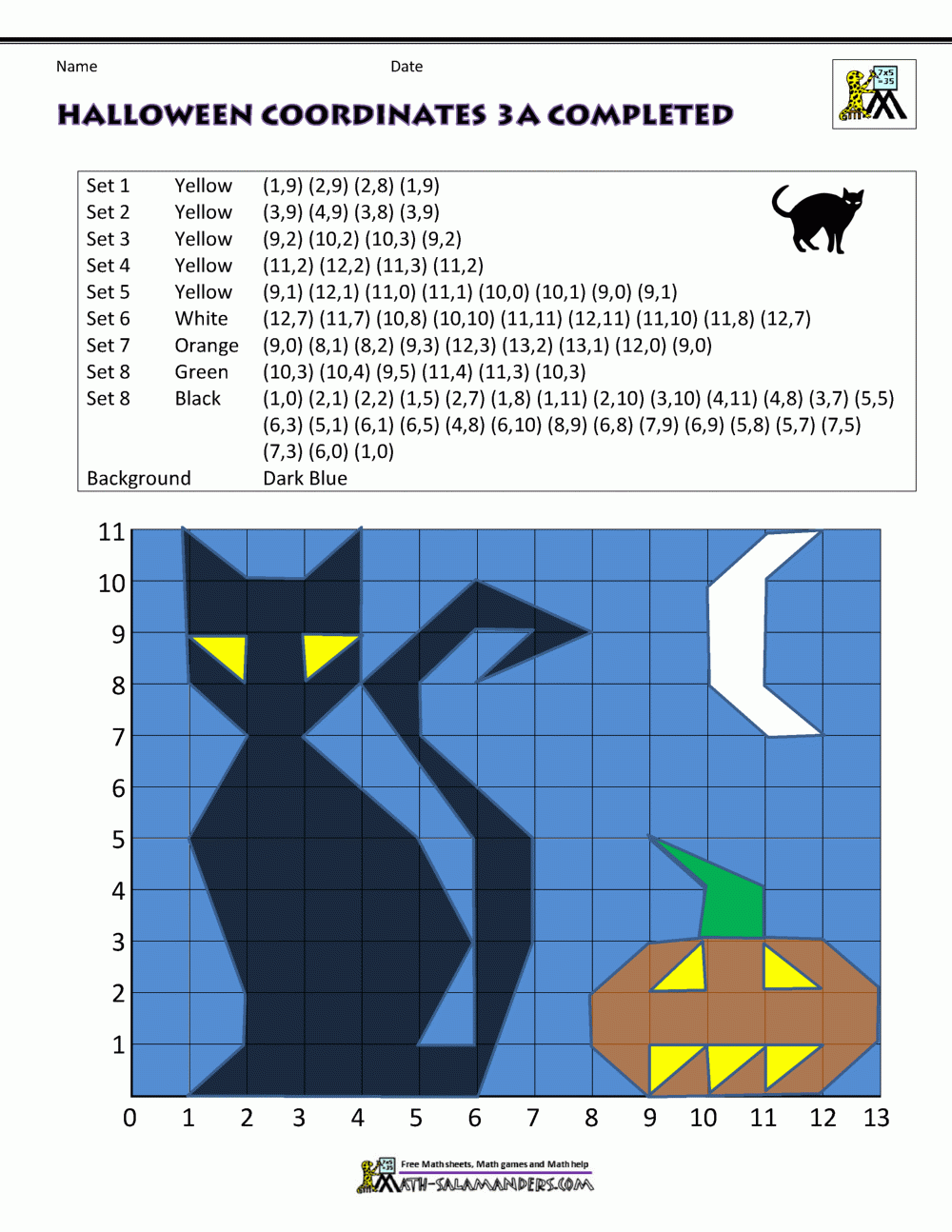 Free Halloween Math Worksheets