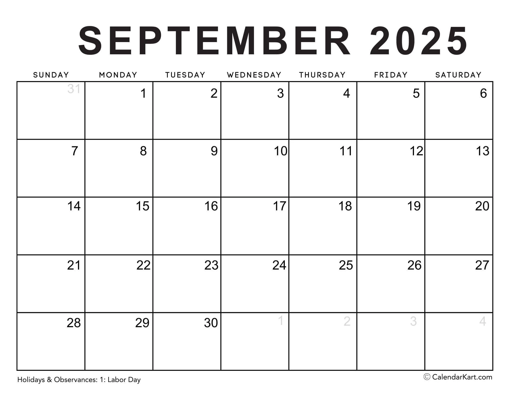 Free Printable 2025 Calendars Monthly amp Weekly Templates