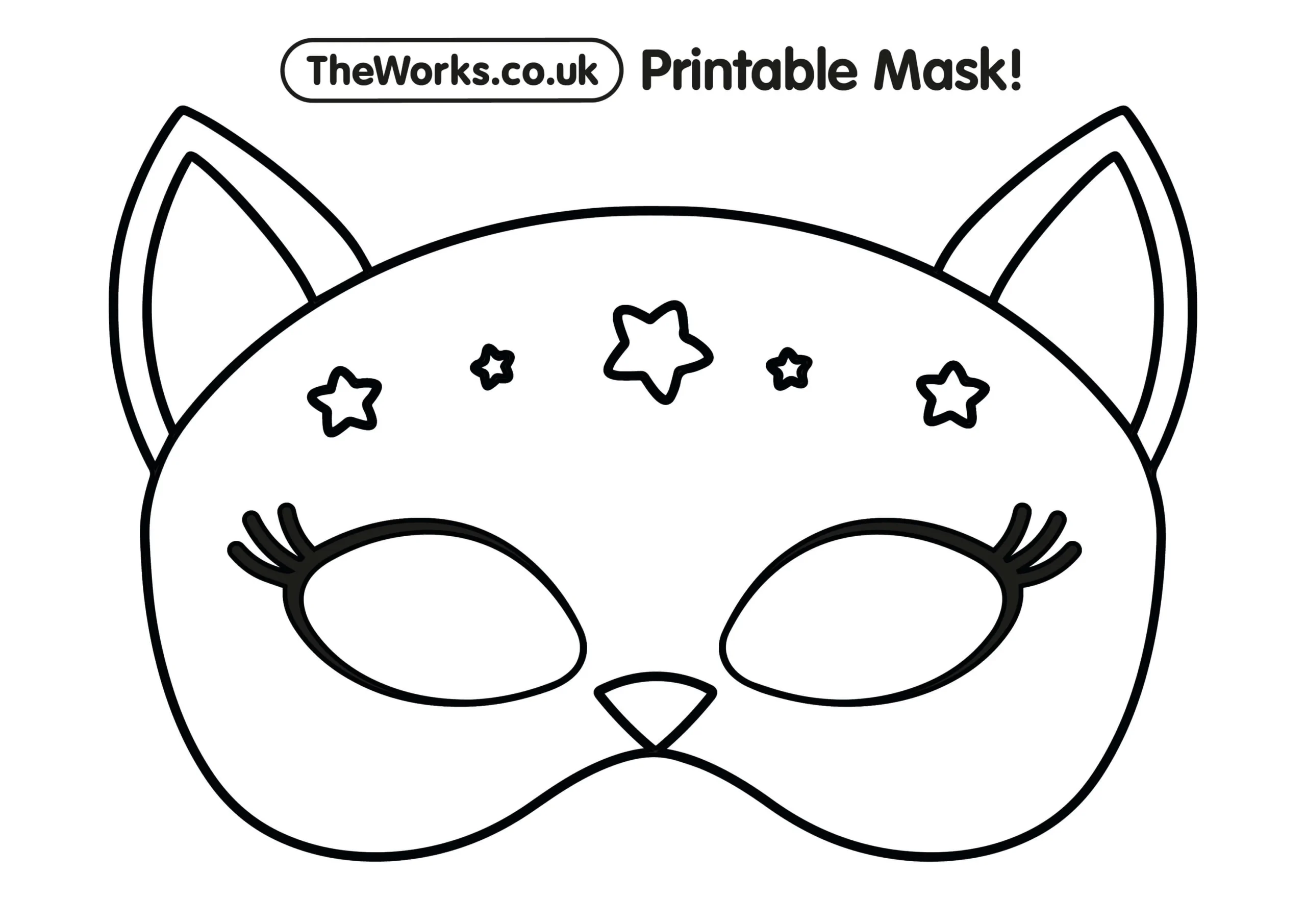 Printable Blank Mask Template