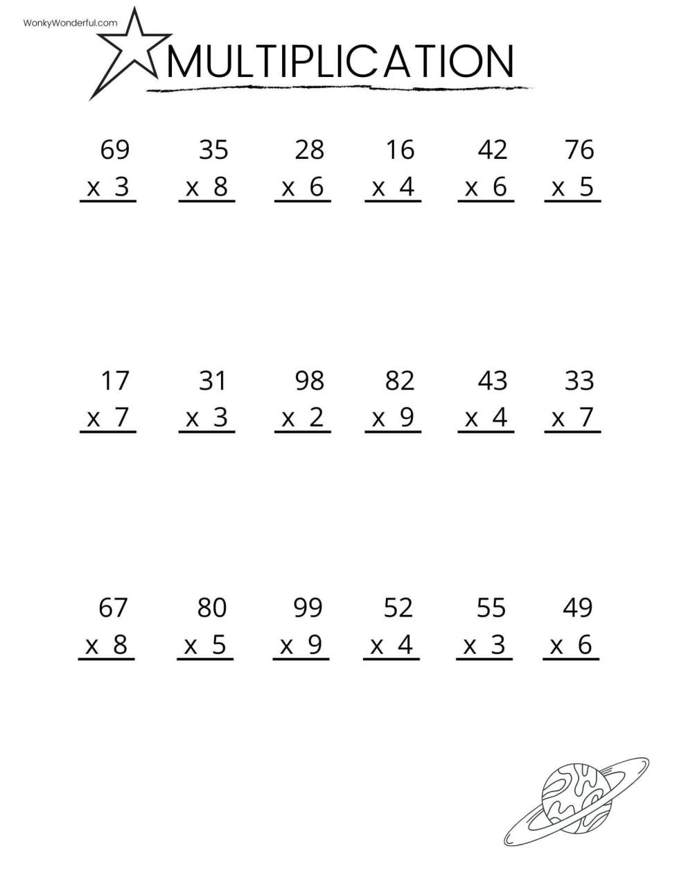 Free Printable Basic Math Worksheets Activity Shelter 