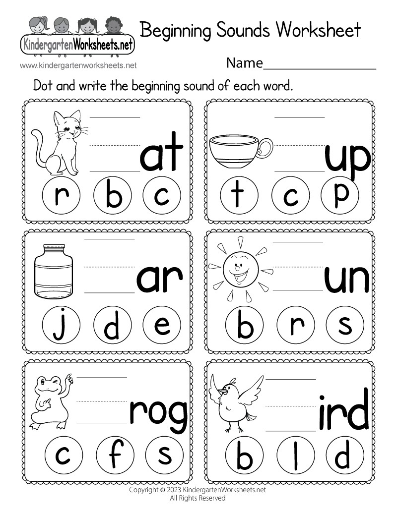 Worksheets For Preschoolers Free Printable