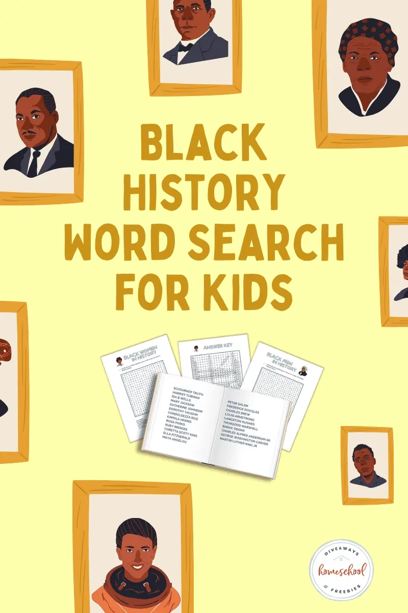 Black History Kids Free Printable Worksheets