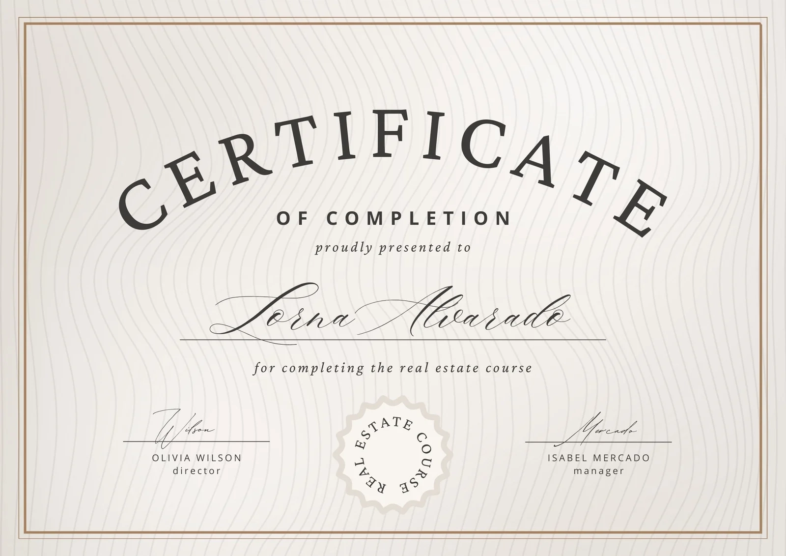 Certificate Design Blank Template