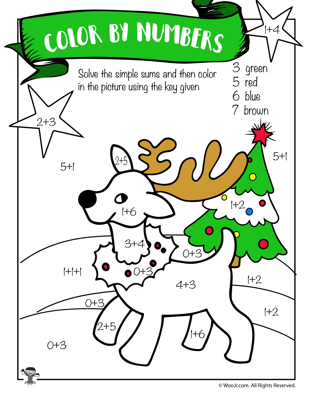Free Printable Christmas Math Worksheets Pre K 1st Grade amp 2nd 