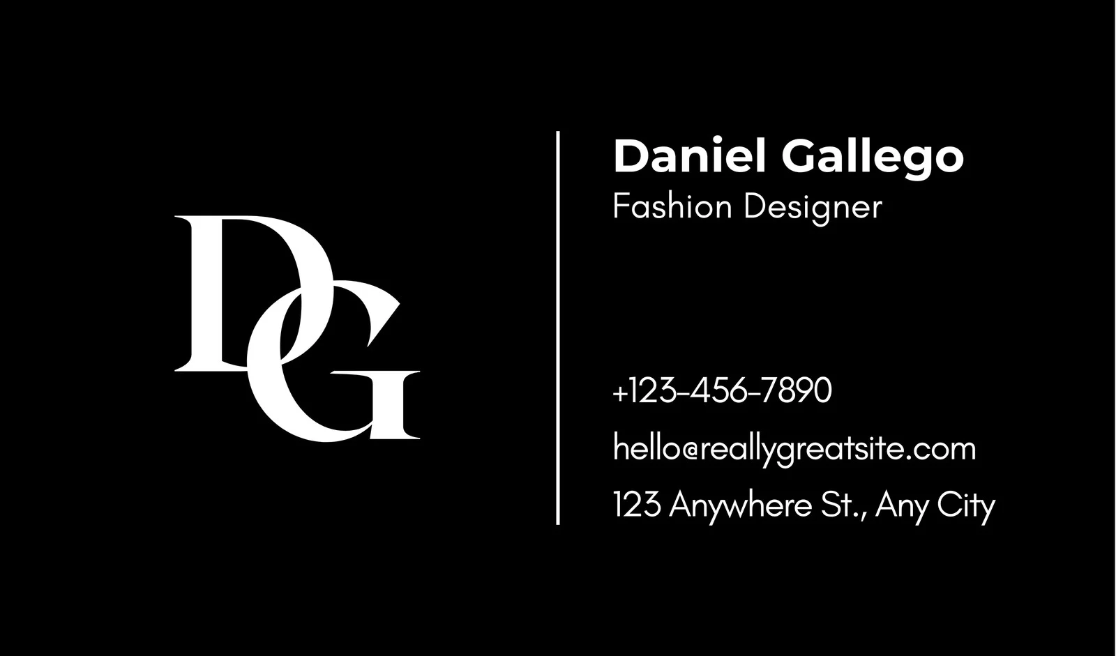 Free Printable Customizable Black Business Cards Canva
