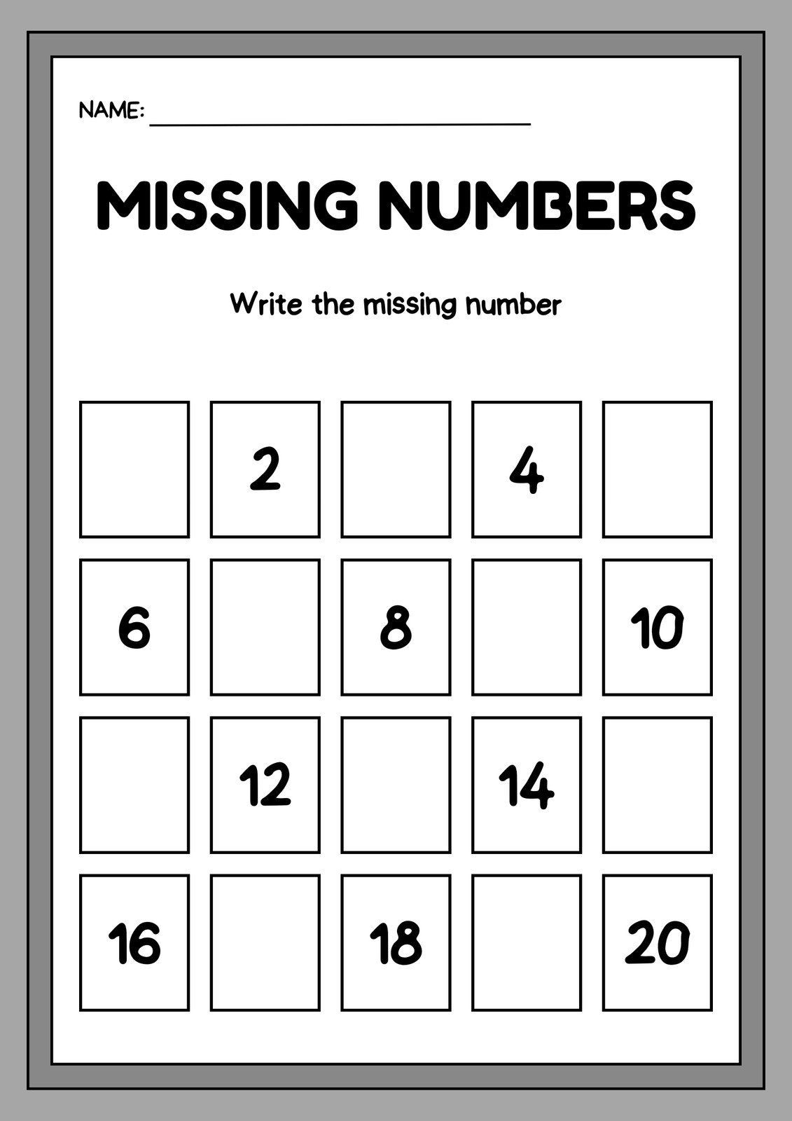 Basic Maths Free Printables
