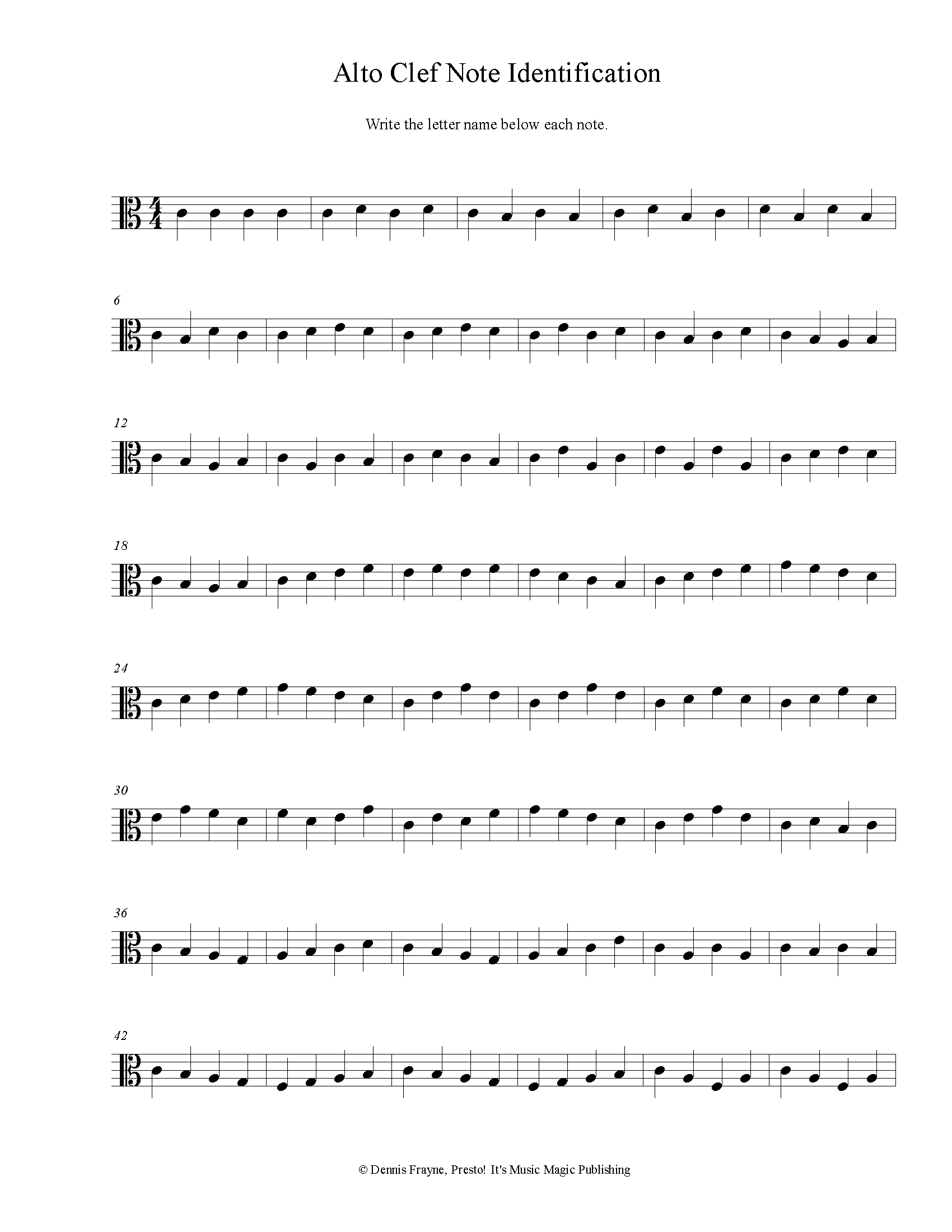FREE Printable Music Note Naming Worksheets Presto Its Music 
