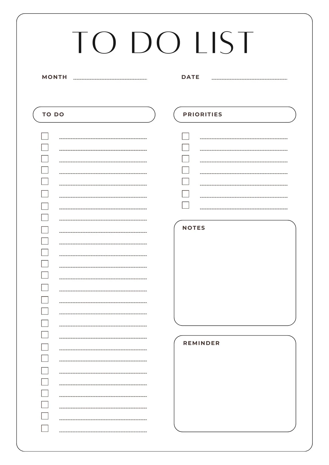 Free Printable Planner Templates