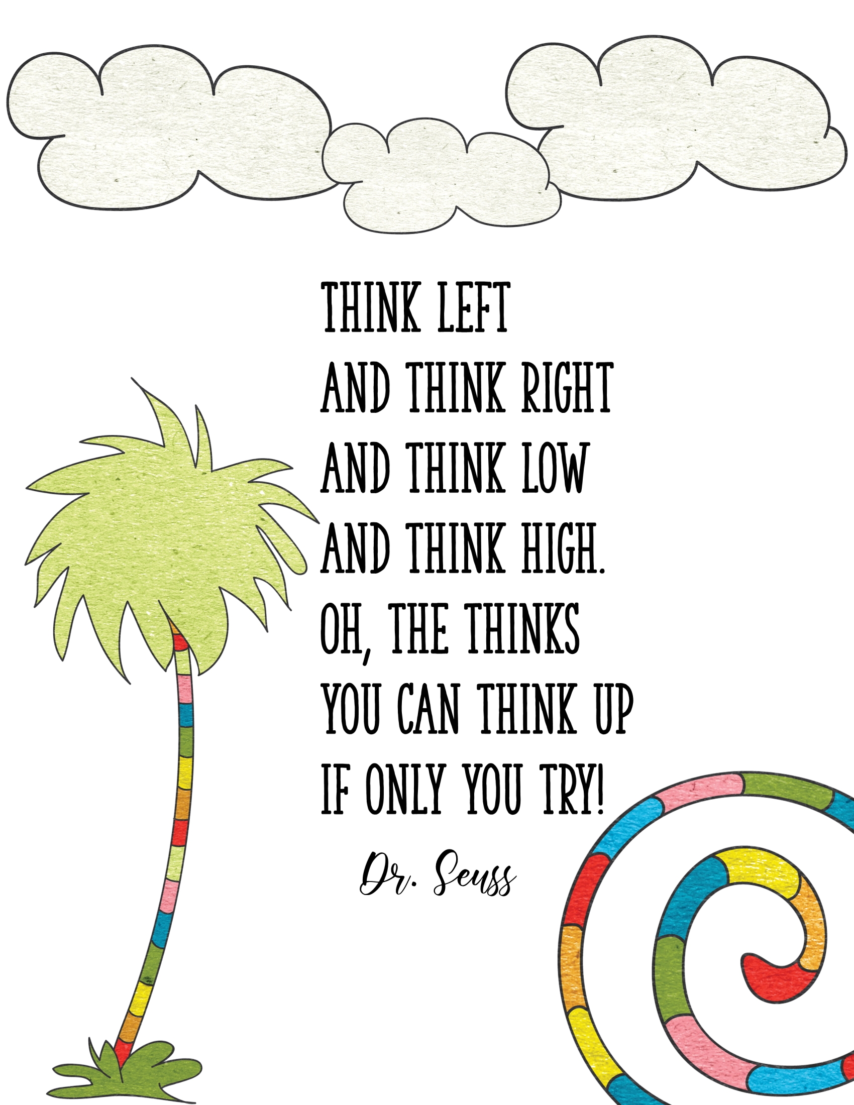 Dr Seuss For Kids Printable