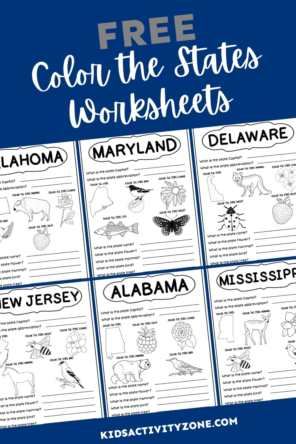 Free Printable State Worksheets Printable Worksheets