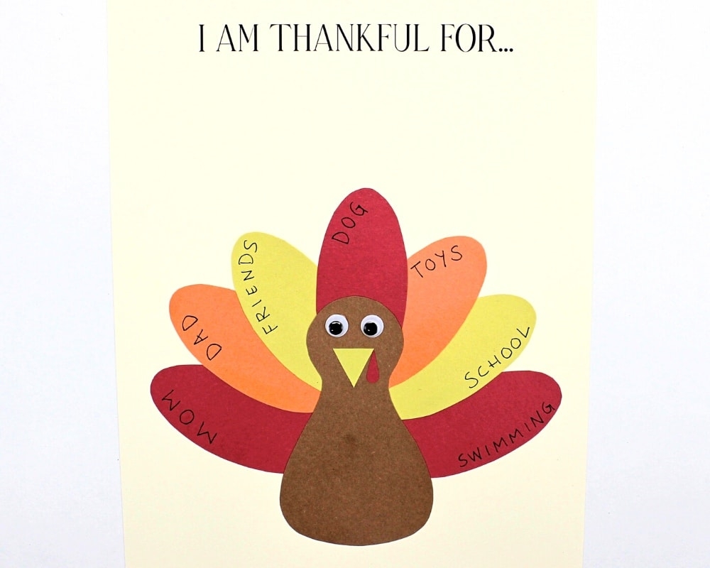 Free Printable Thankful Turkey Craft Template For Kids The Craft 