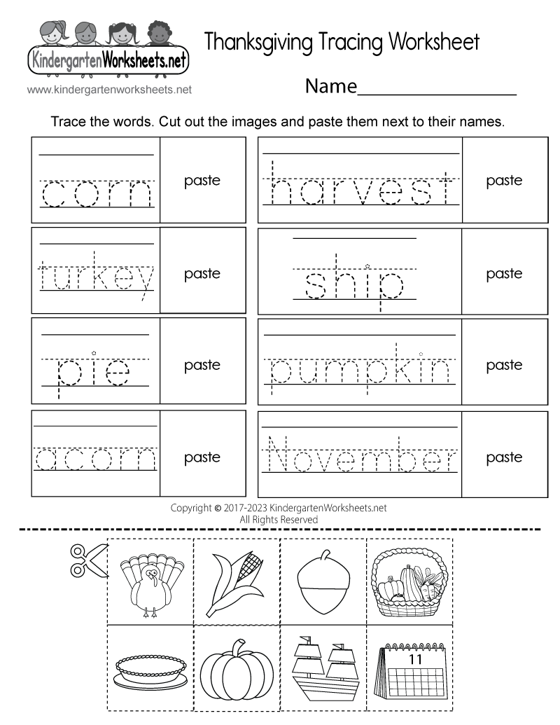 Thanksgiving Worksheets Free Printable