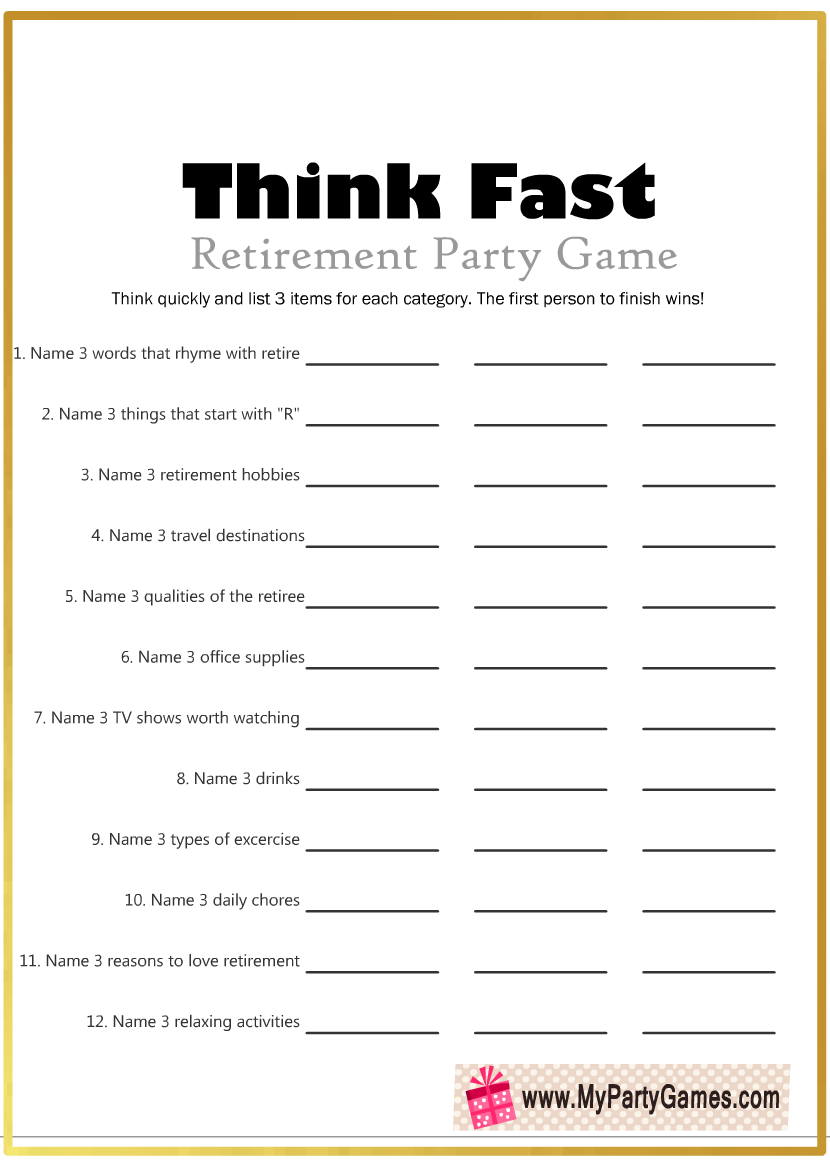 Printable Activities For Senior Adults