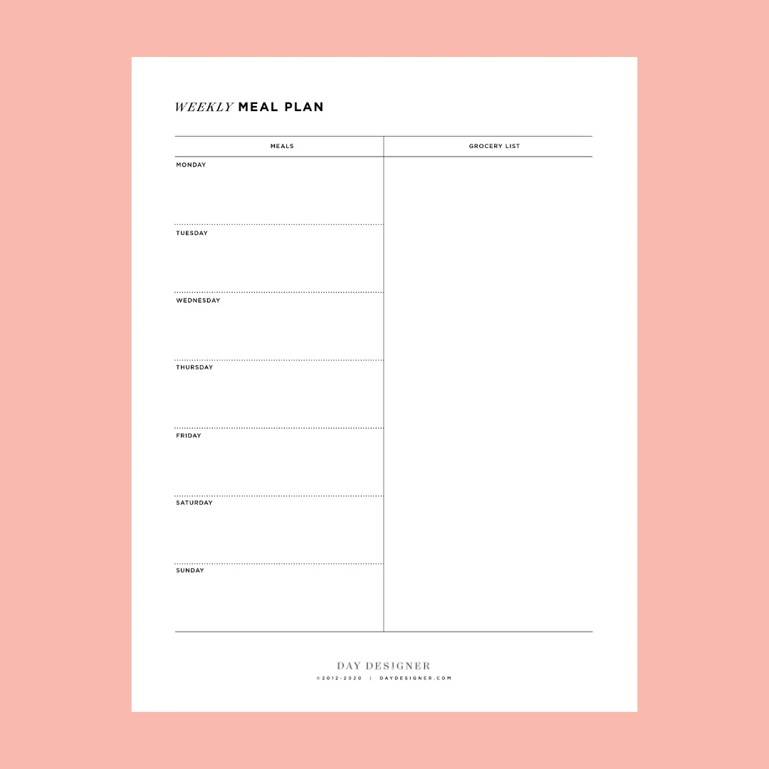 Day Designer Printables