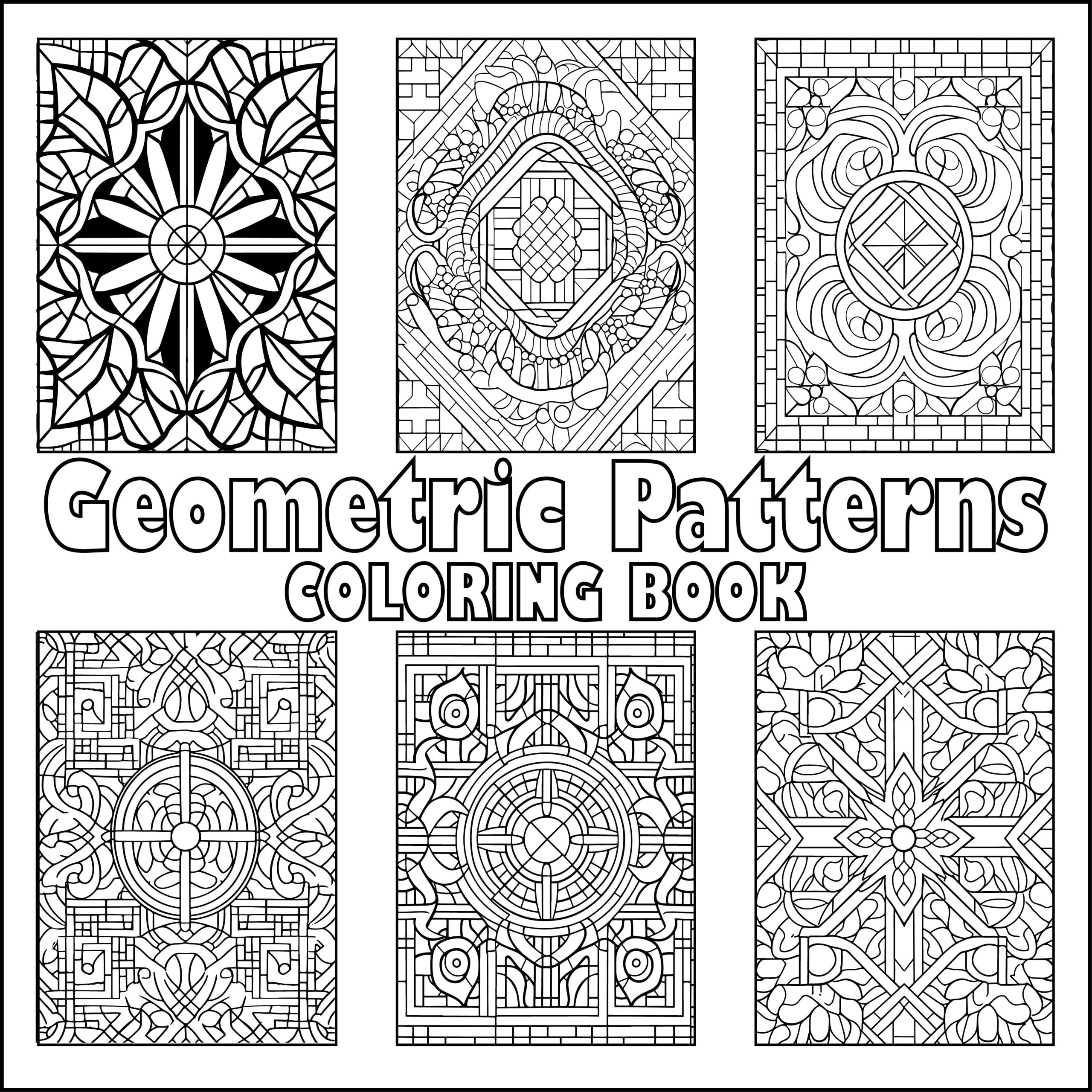 Geometric Coloring Pages For Kids