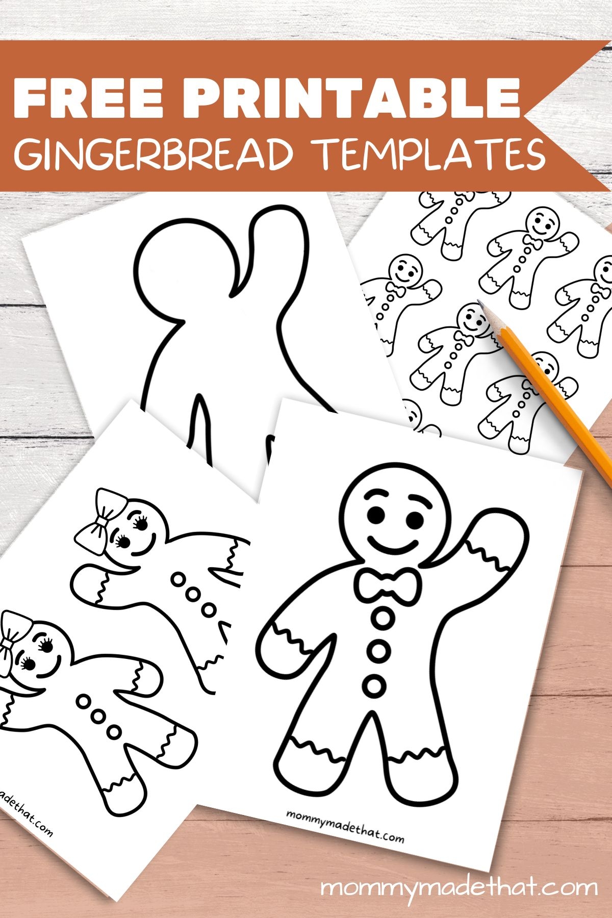 Free Gingerbread Template Printable