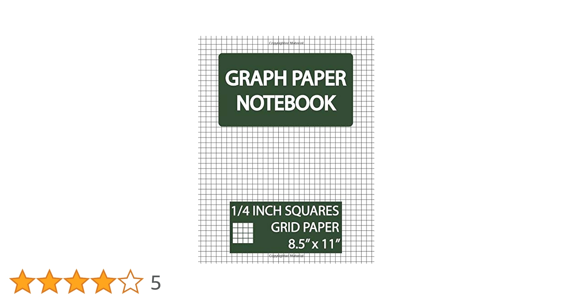 Graph Paper Notebook 1 4 Inch Squares Grid Squared Graphing Paper Blank Quad Ruled 1 4 Inch Graph Paper 1 4 Square Graph Paper 1 4 Graph Paper 4 