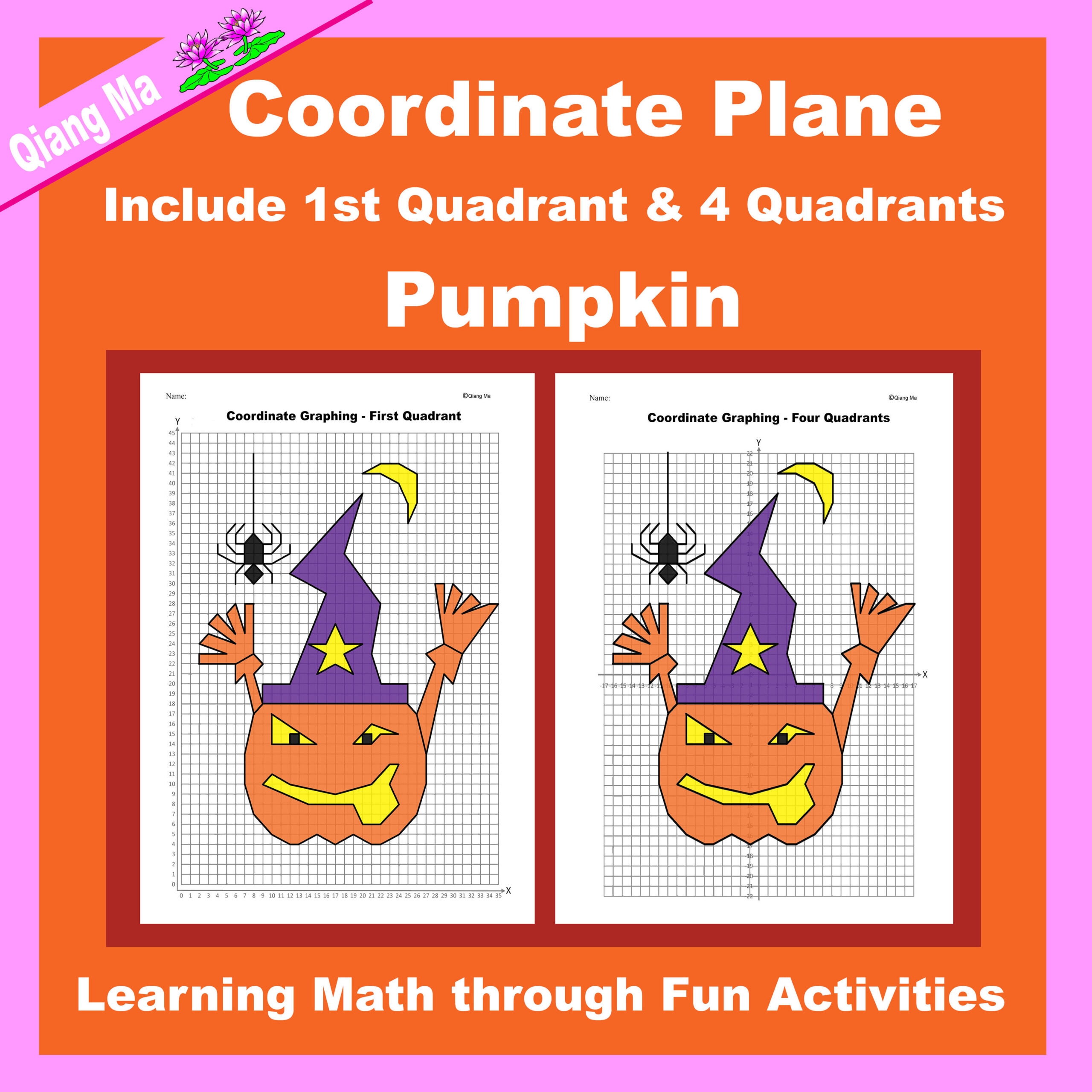 Halloween Graphing Coordinates Worksheet