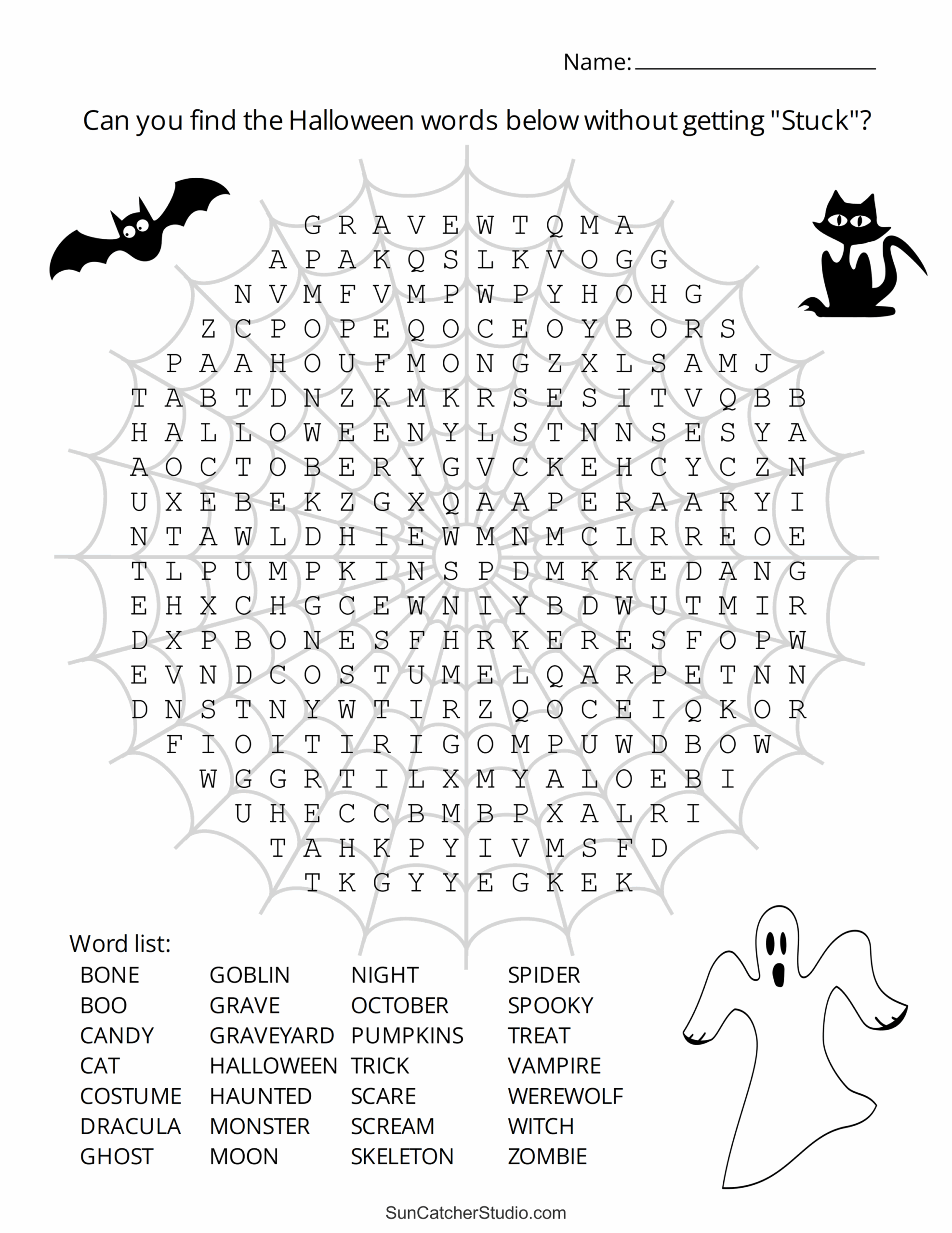 Free Printable Halloween Puzzles For Teens