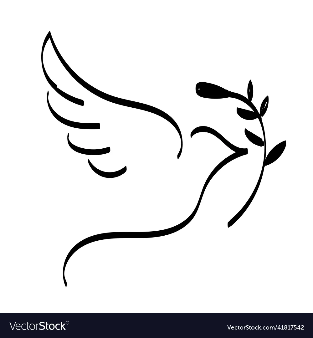 Holy Spirit Line Art Design For Print Lizenzfreie Vektorgrafik 