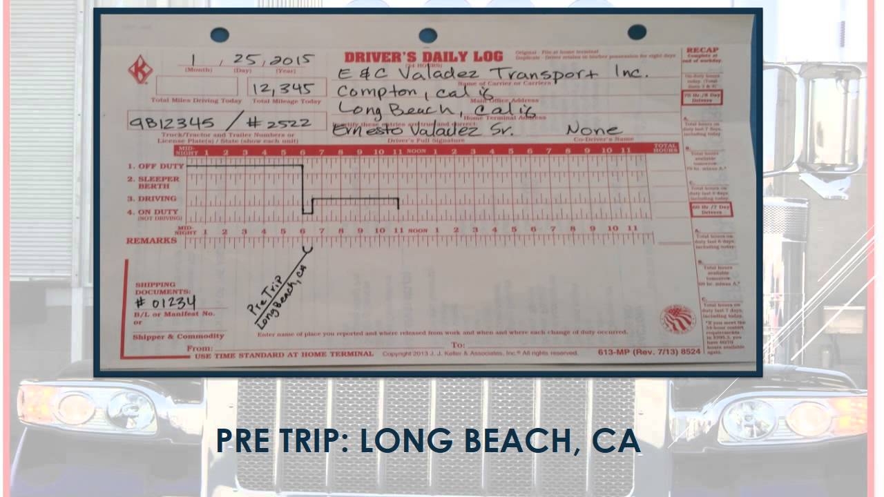 How To Fill Out A Daily Log Sheet