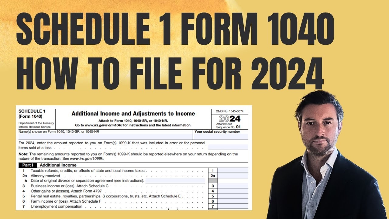 Irs 2026 Form 1040 Schedule 1