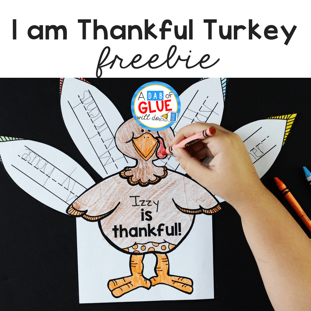 Printable Thankful Turkey Craft Template