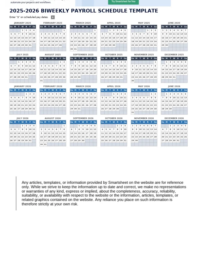 IC 2025 2026 Biweekly Payroll Schedule Template 8968 PDF 