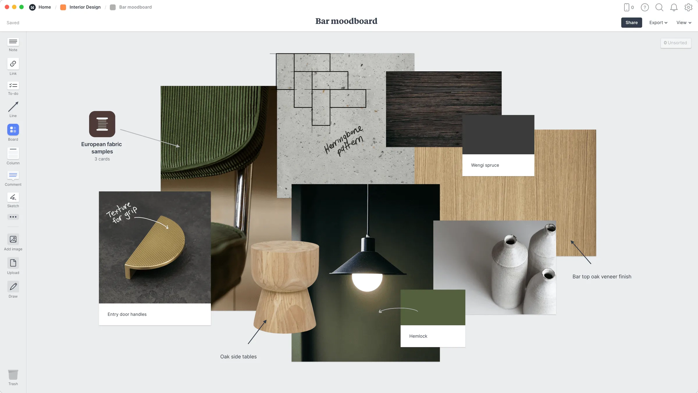 Interior Design Moodboard Template amp Example Milanote