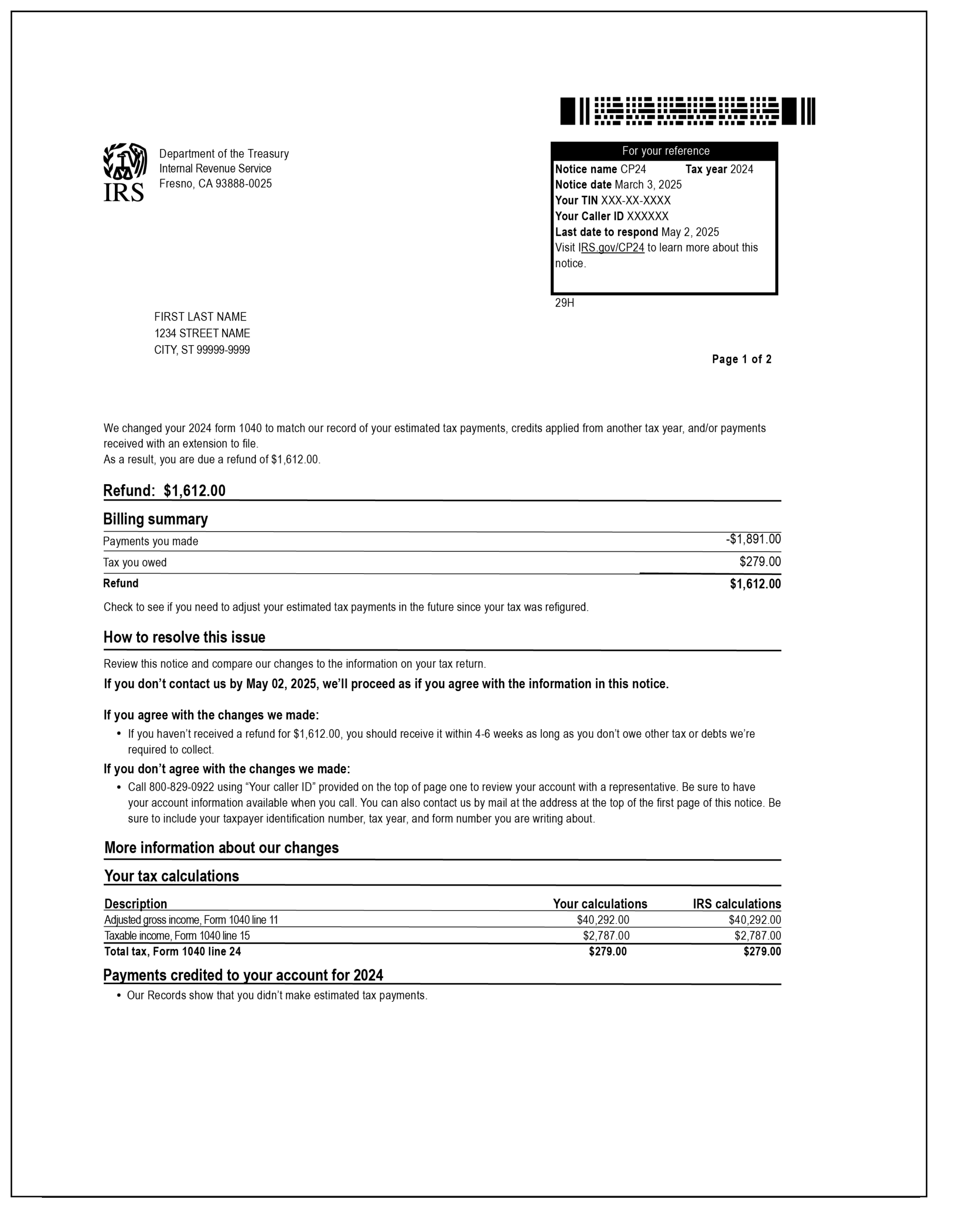 IRS CP24 Notice What It Is And How To Respond