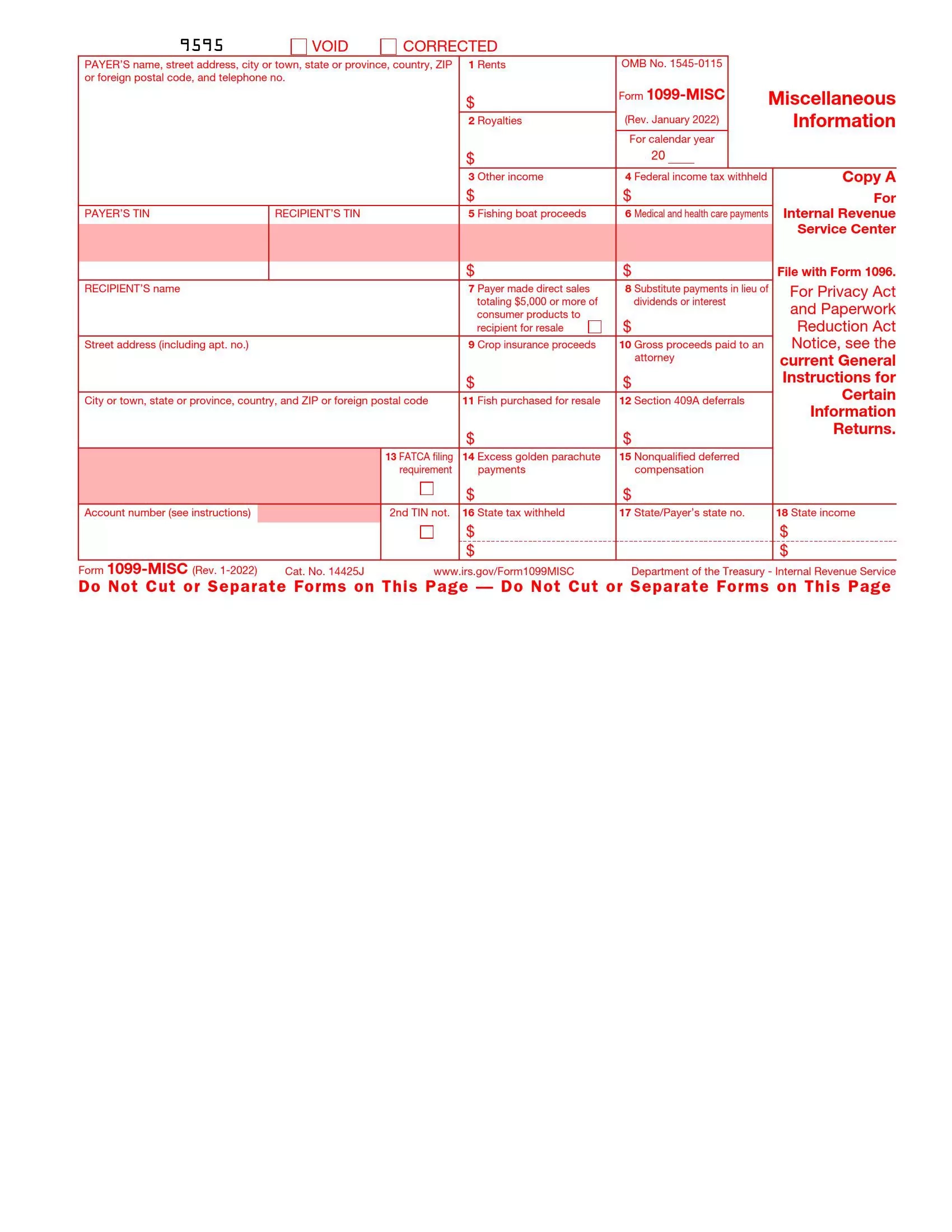 Irs Form 1099 Order Online