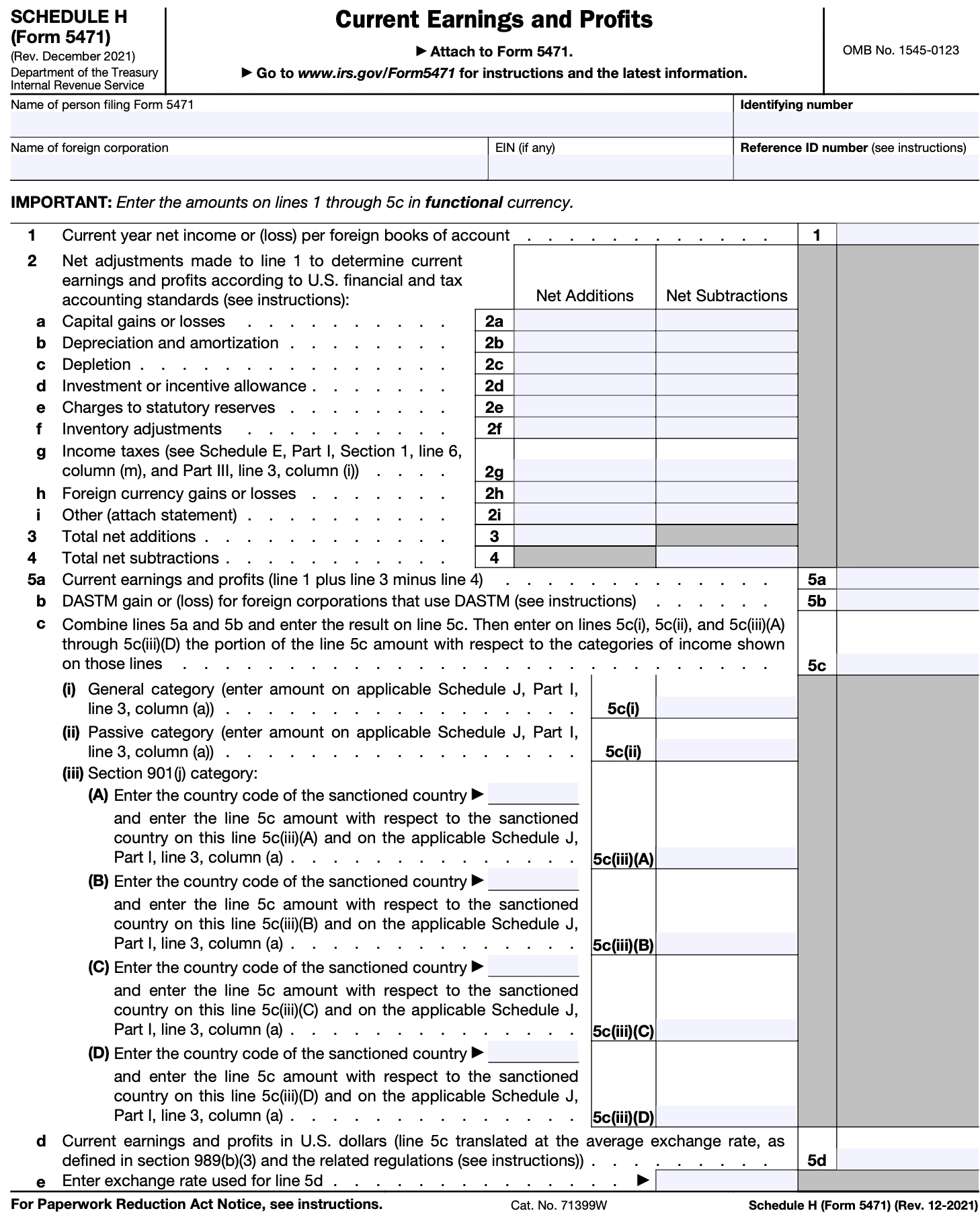 IRS Form 5471 Instructions CFC Tax Reporting For U S Persons