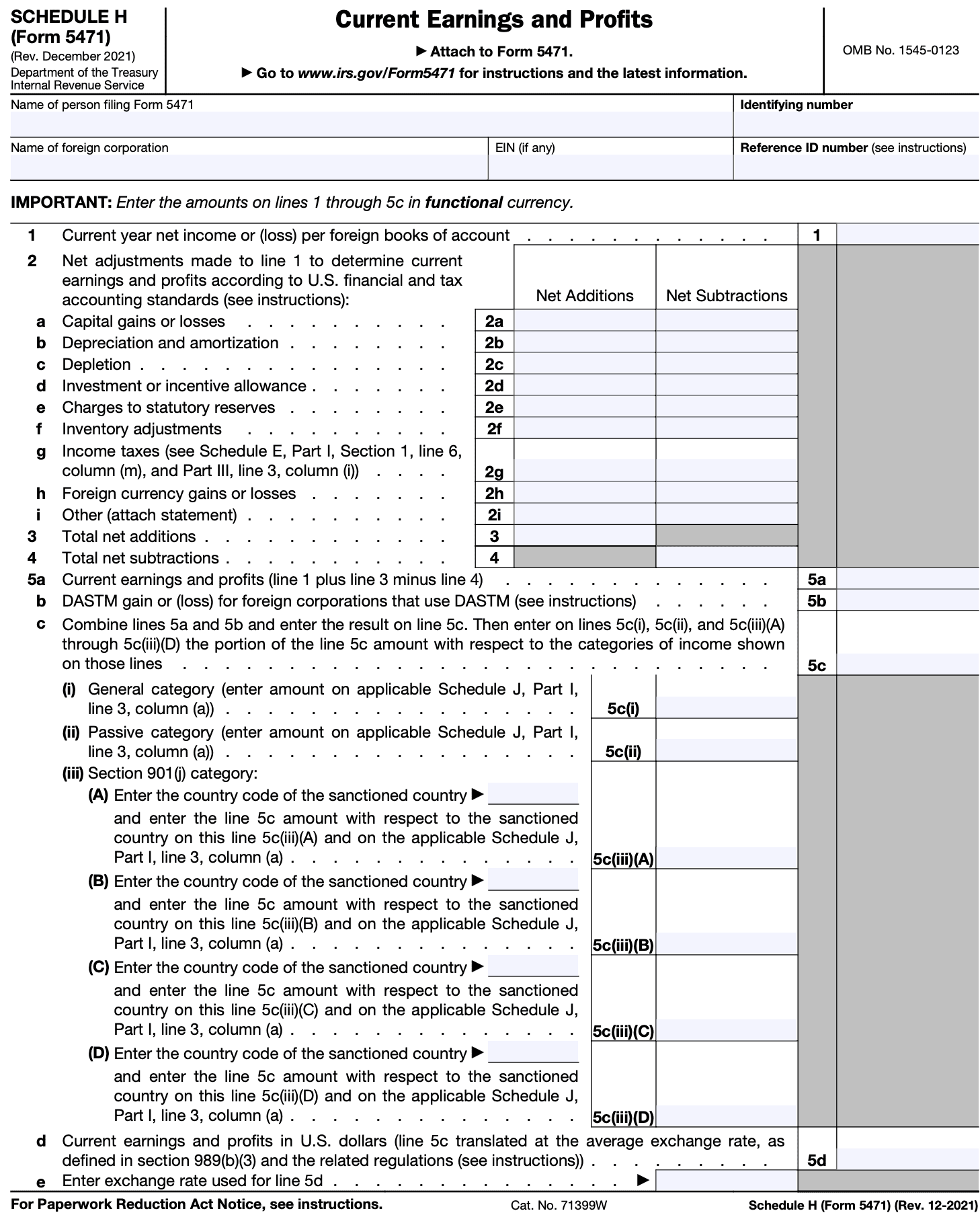 IRS Form 5471 Instructions CFC Tax Reporting For U S Persons