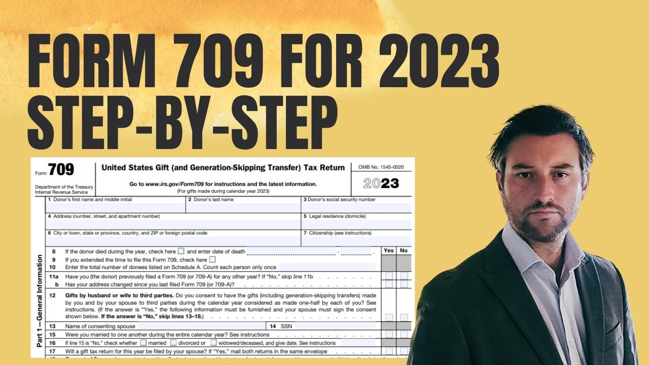 IRS Form 709 Gift Tax Return Simple Example For 2023 Step by Step Guide