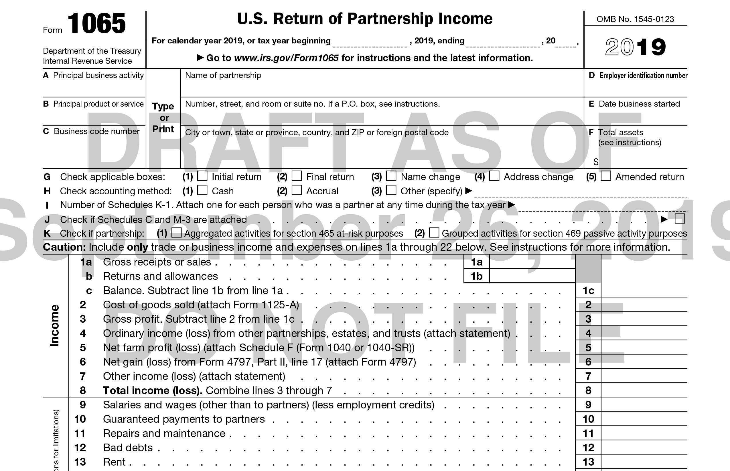 Irs Form 1065 2026