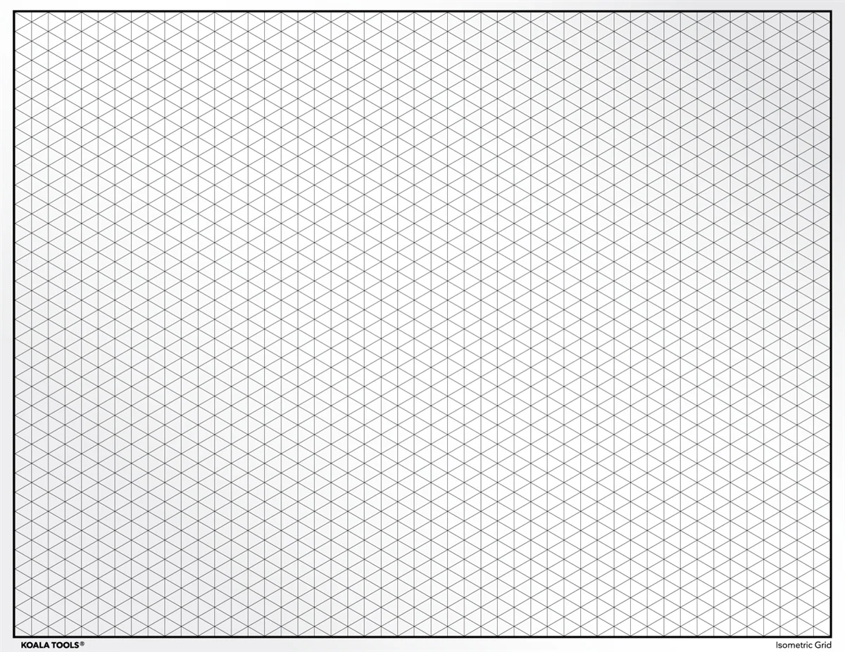 Isometric Grid Transparency Sheet Koala Tools