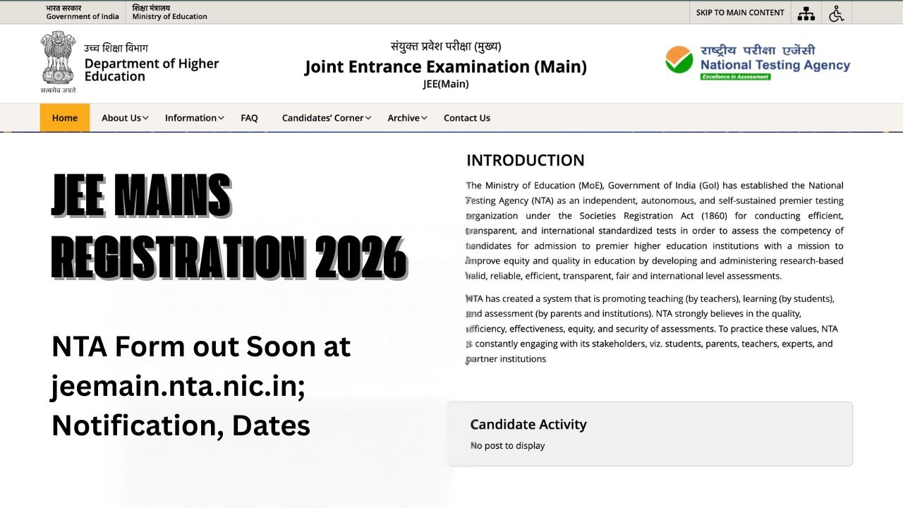 Jee Application Form 2026 Fee