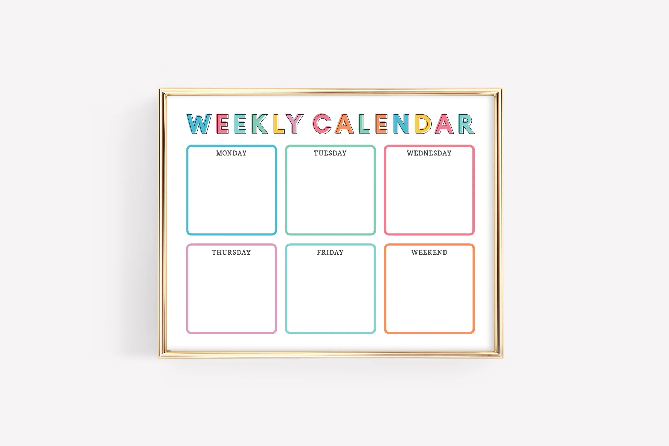 Blank Printable Calendar Elementary