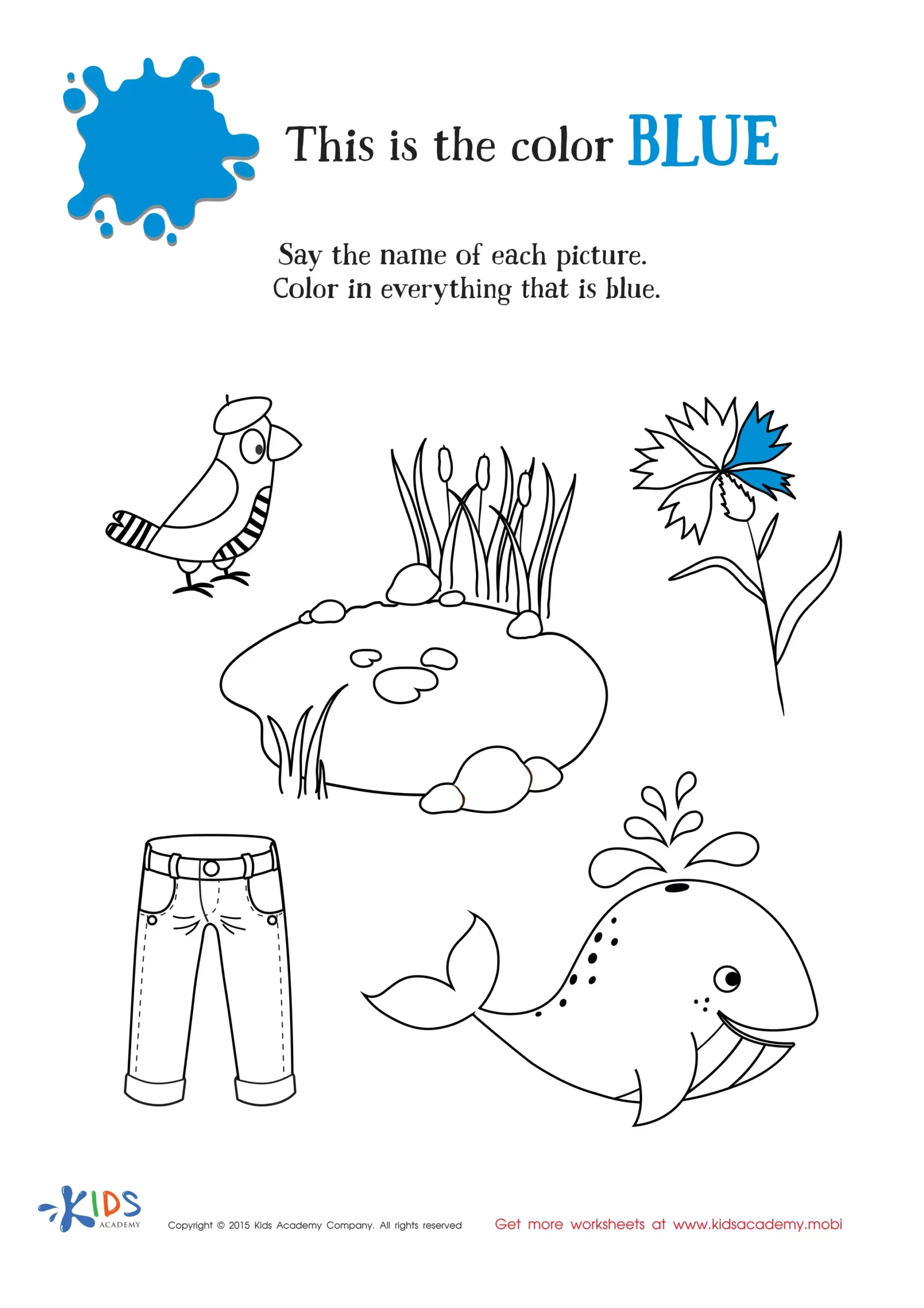 Learning Color Blue For Toddlers And Preschool PDF