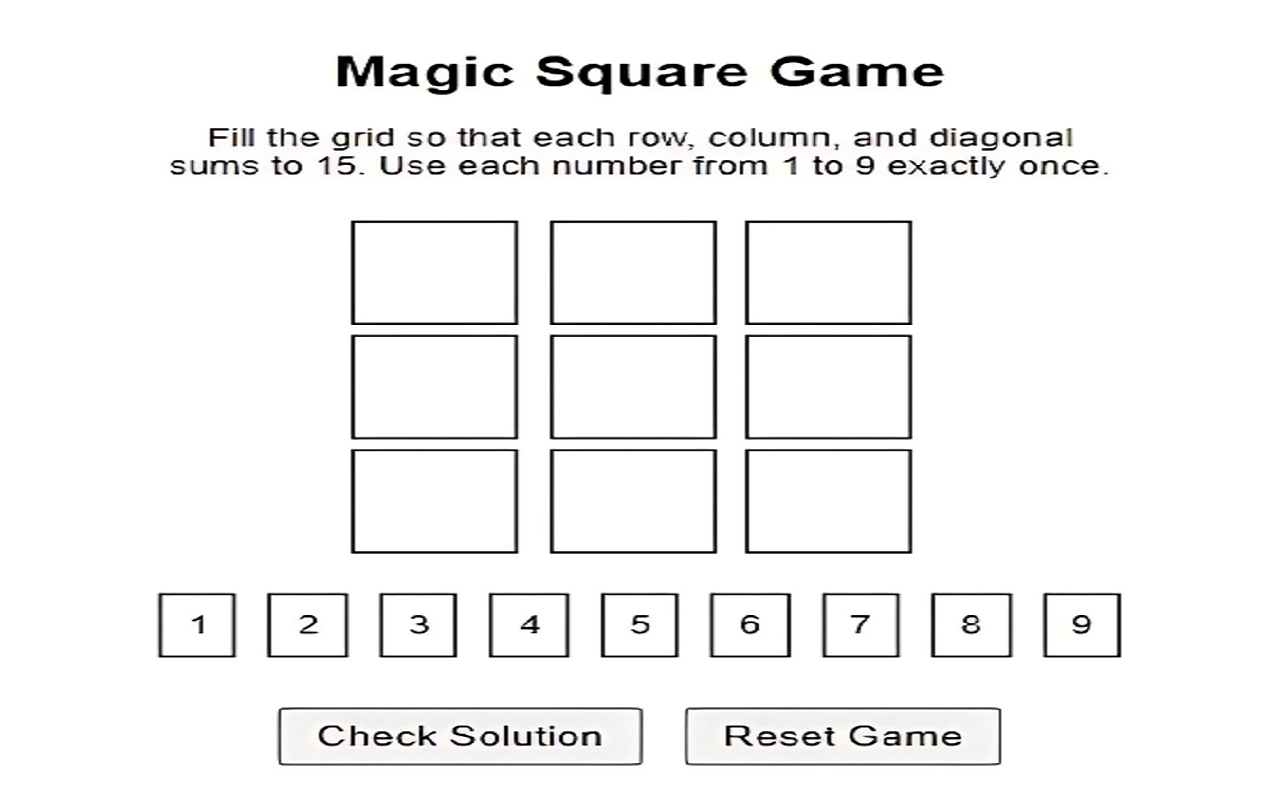 Magic Square Puzzle Chrome Web Store