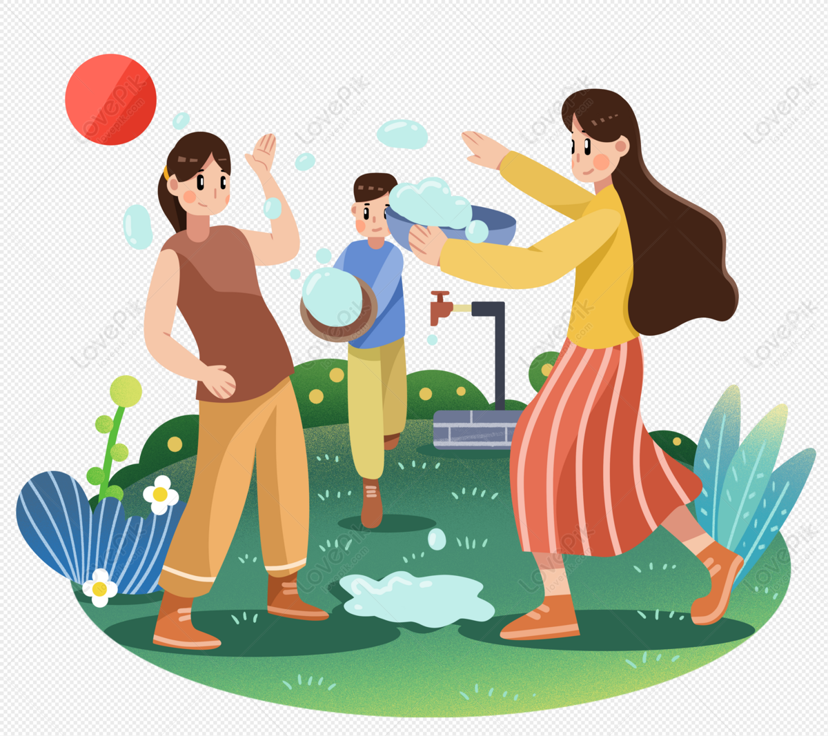 Masayang Pamayanan PNG Mga Larawan Na May Transparent Background 