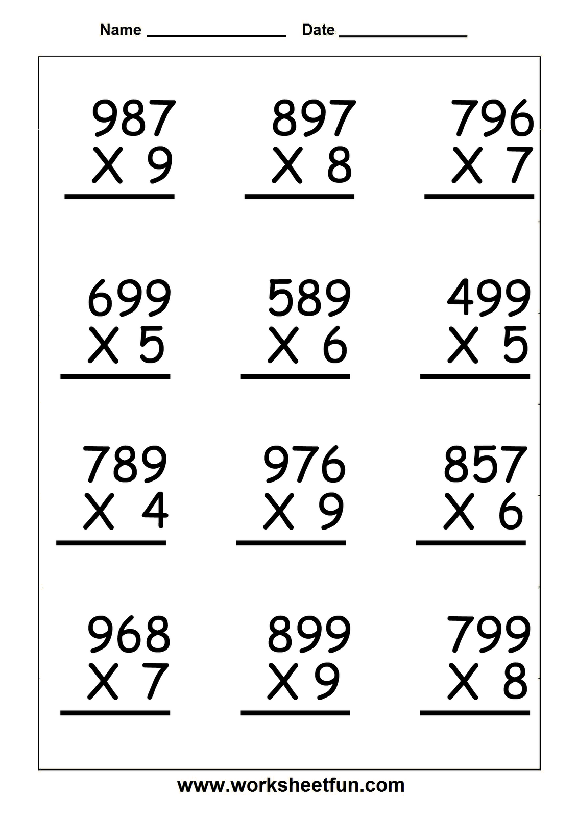 Free Math Worksheets Printable 5th Grade