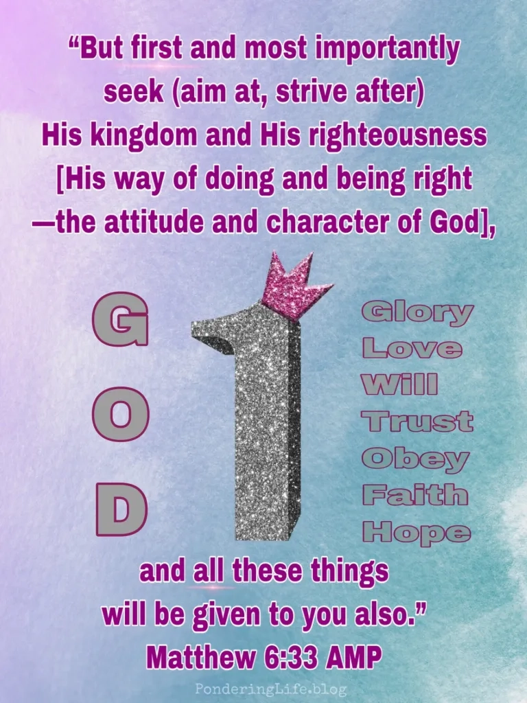 Matthew 6 33 Seek First Pondering Life Pursuing God