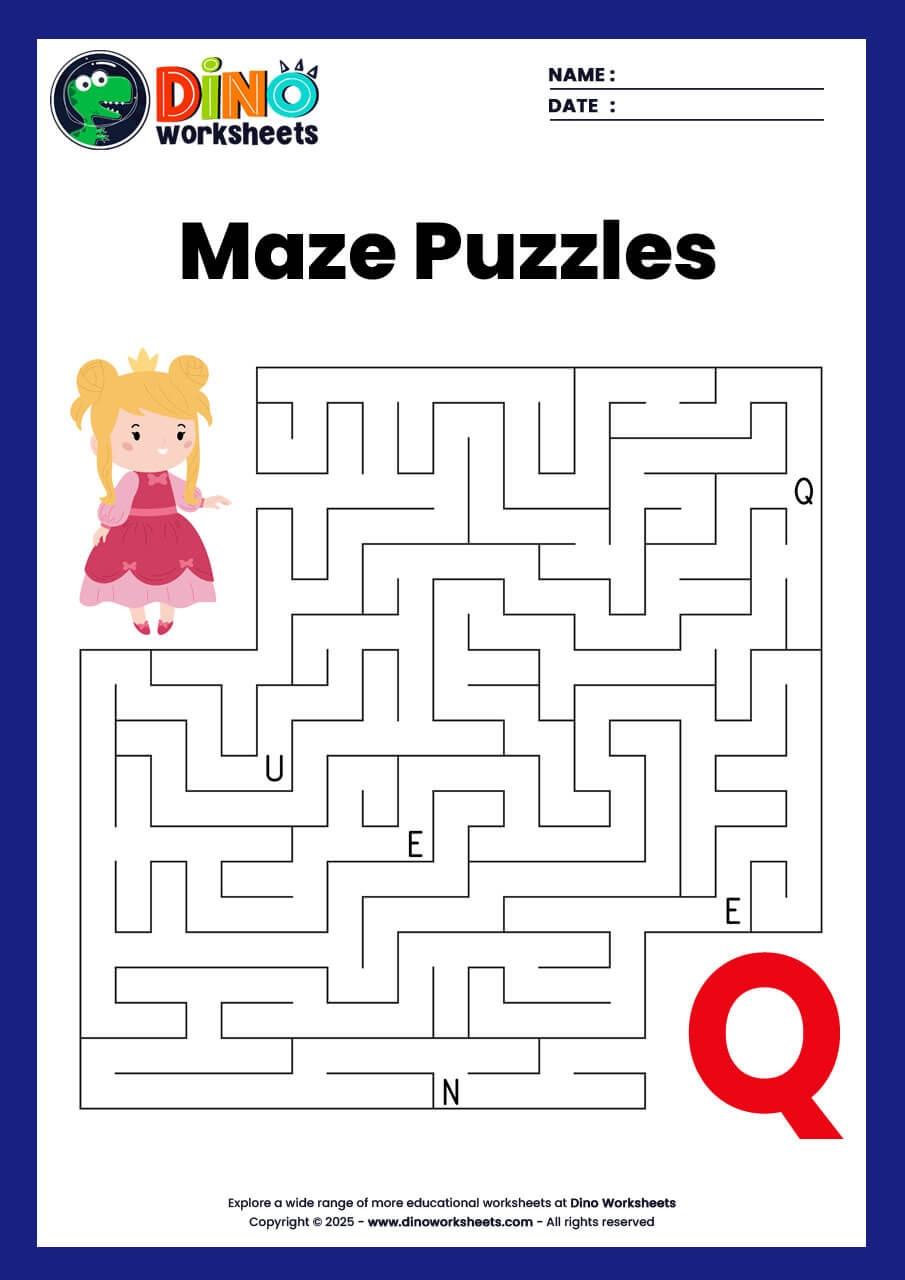Printable Mazes And Puzzles