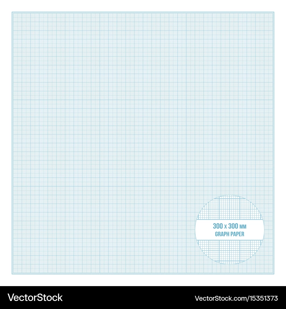 Metric Graph Paper 30x30cm Royalty Free Vector VectorStock