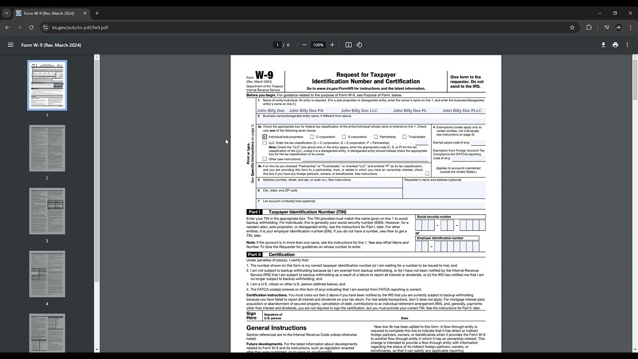 NEW 2024 W 9 Tutorial W9 How To Video How To Draft For Real Estate Agents Associates And Entities 